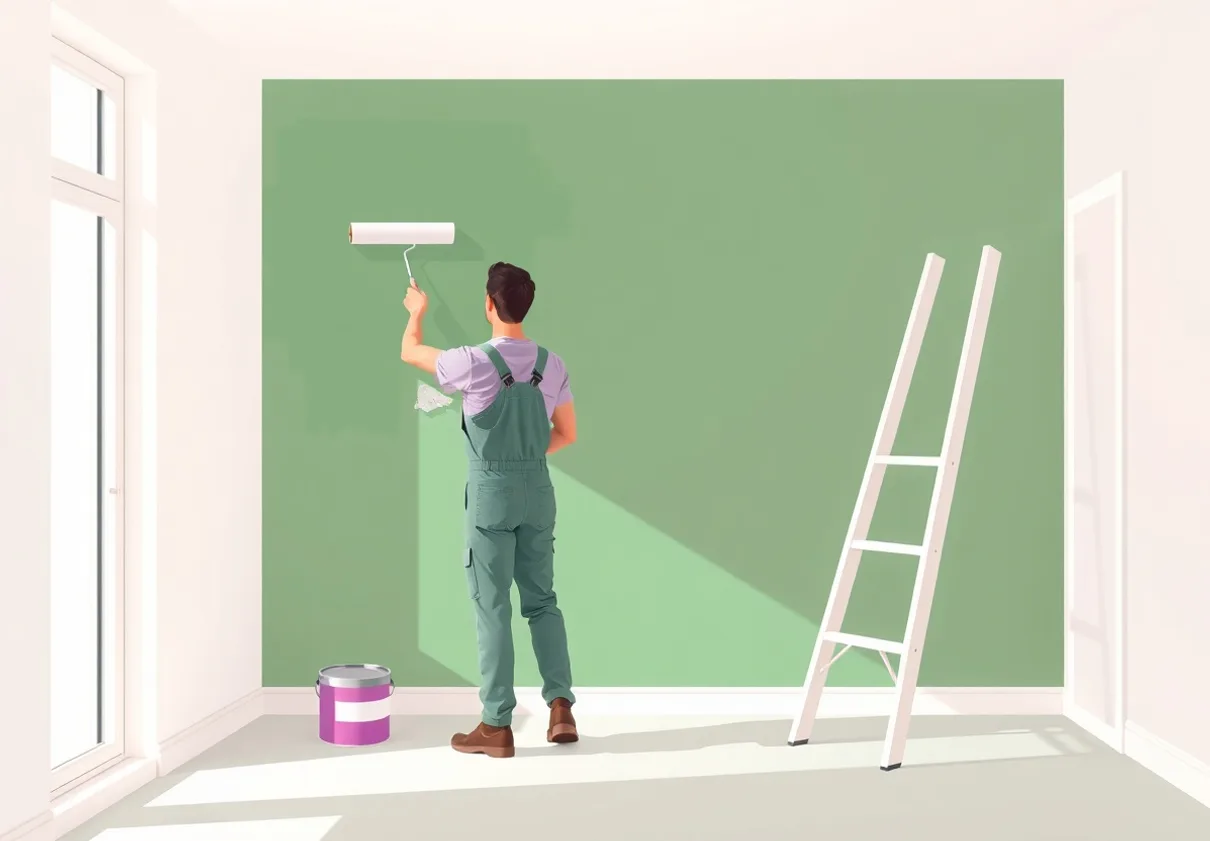 Peintre Écully 69130 en intervention sur un chantier